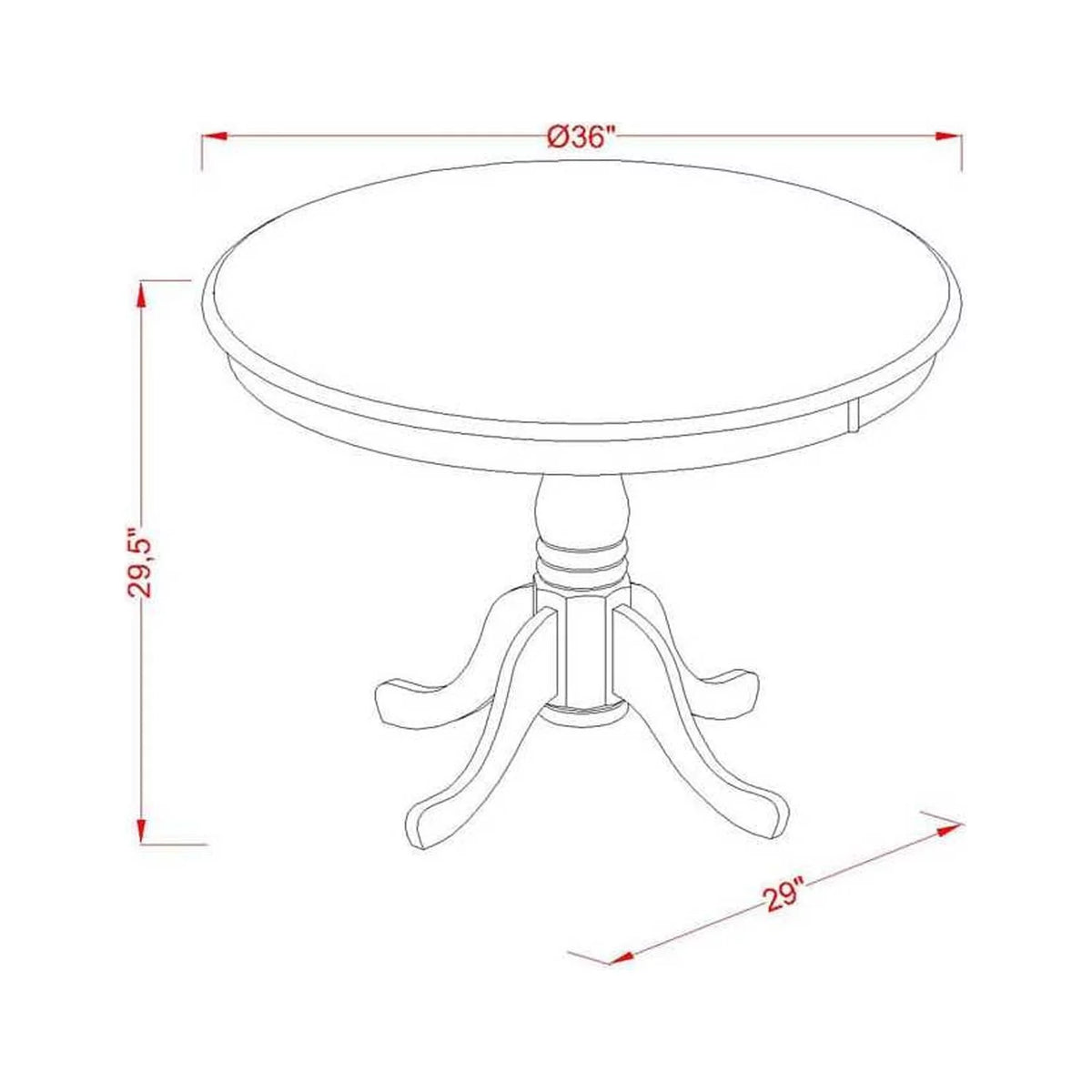 5 Piece Round Kitchen Table Set G609699