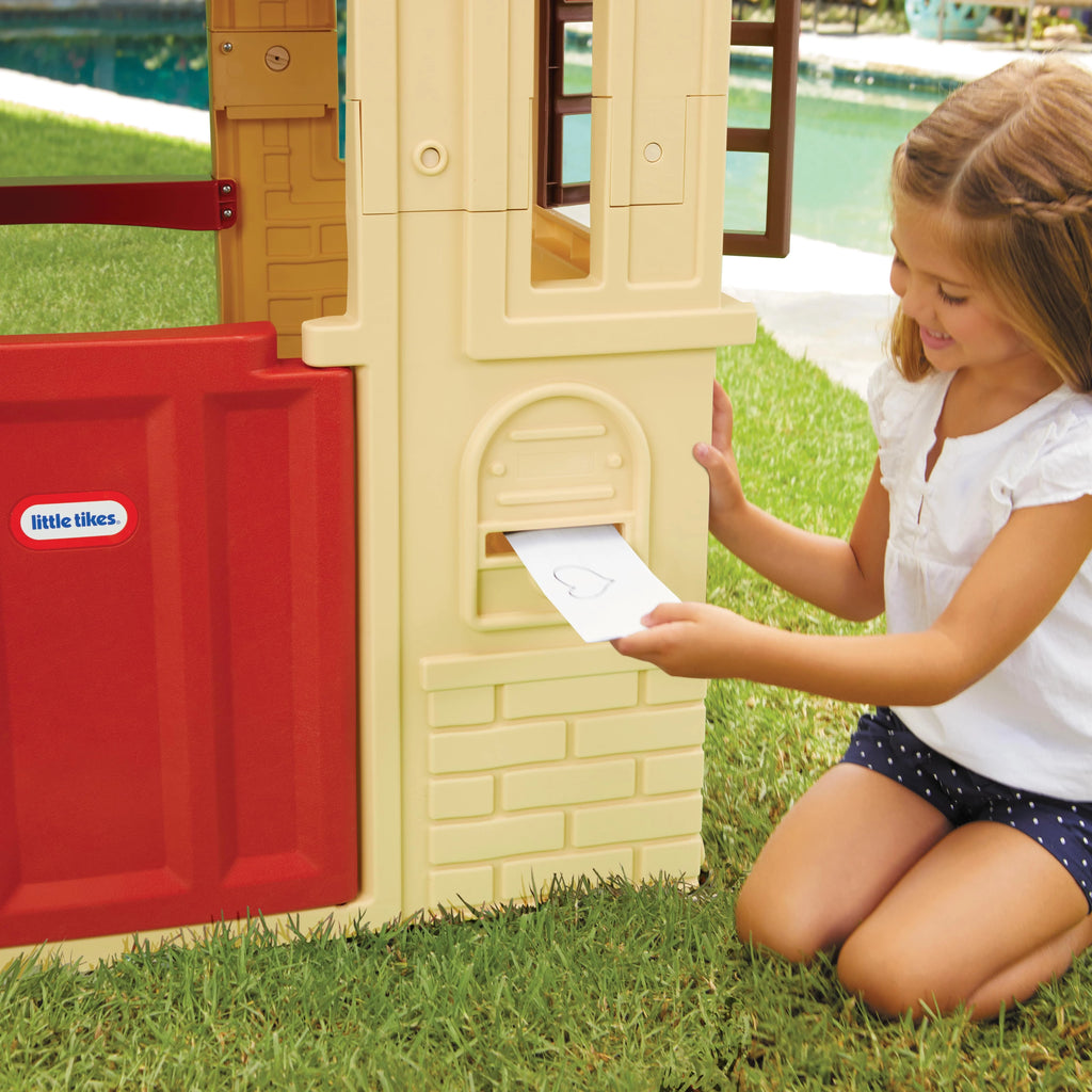 Tan Playhouse with Working Door, Windows, and Shutters R16247