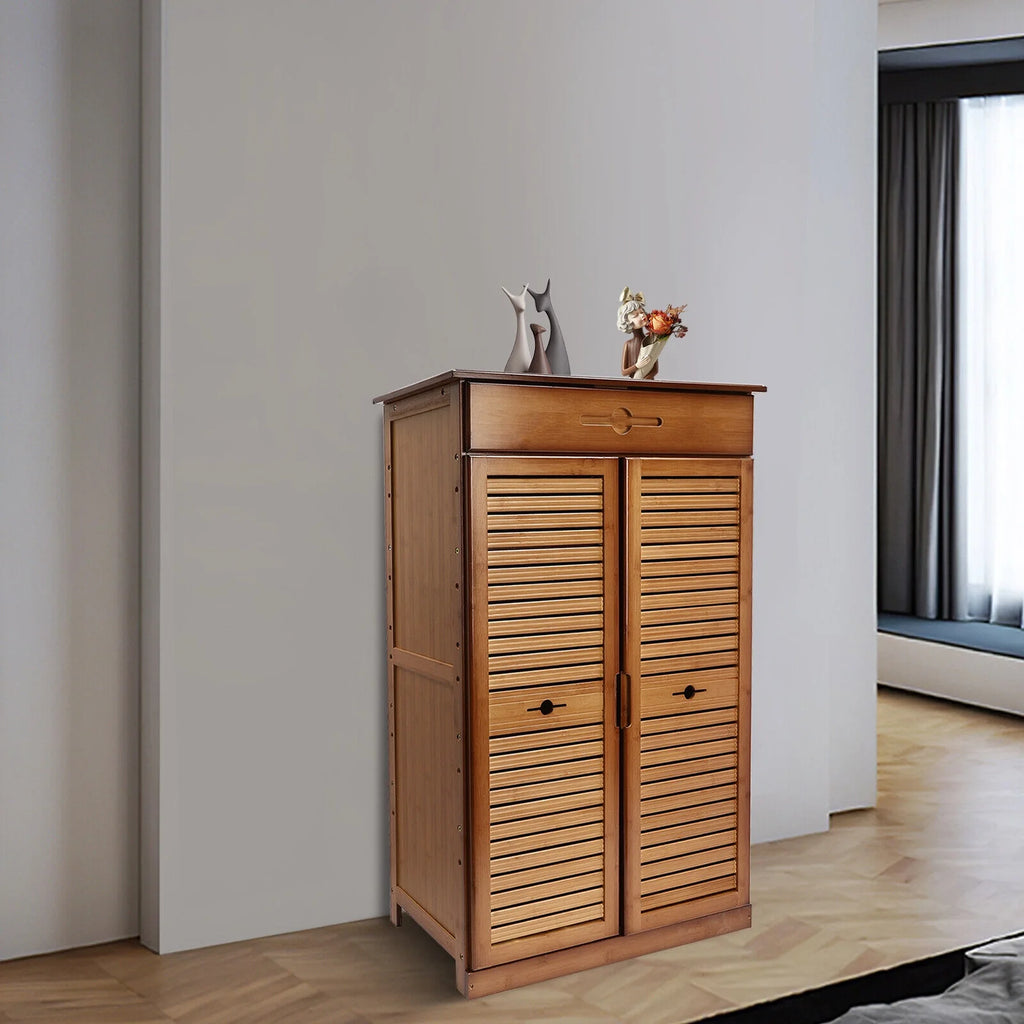Bamboo Shoe Rack Storage Shelf P16862