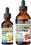Cayenne Pepper Tincture 4 Fl. Oz. & Dandelion Tincture 2 Fl. Oz. U20218