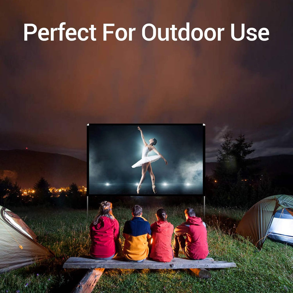 100 inch Portable Projector Screen with Stand and Carry Bag K418