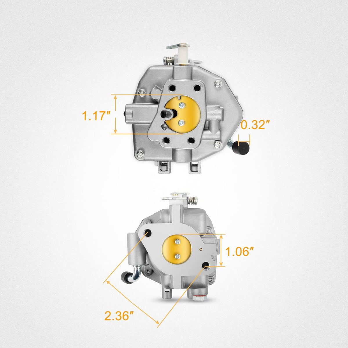 Carburetor with Fuel Filter Pack of 2 M848