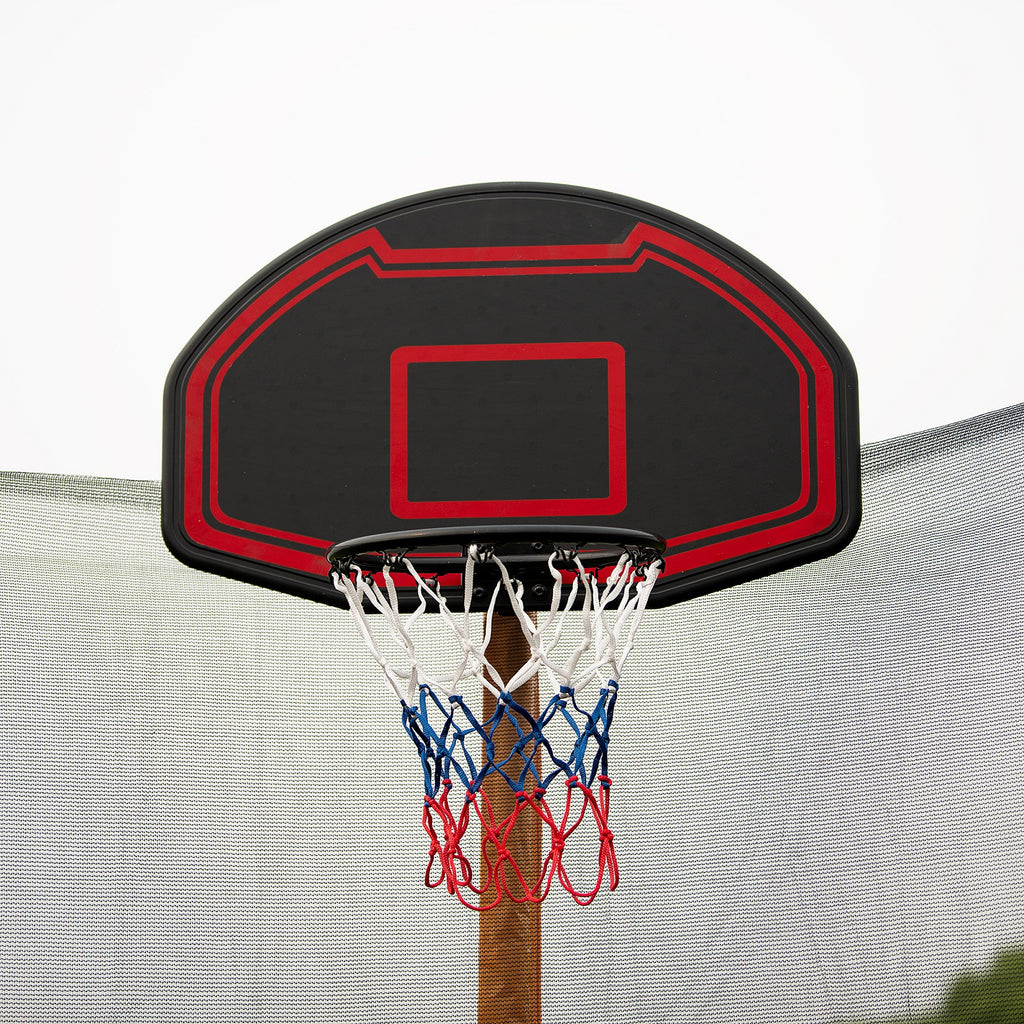10ft Trampoline with Basketball Hoop and Ladder W10647