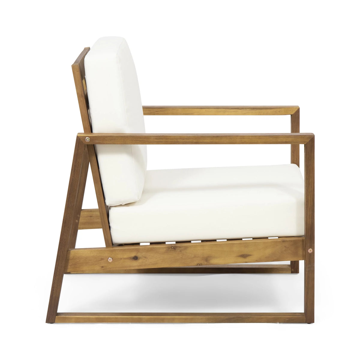 Acacia Wood Outdoor Club Chair with Cushion M8827