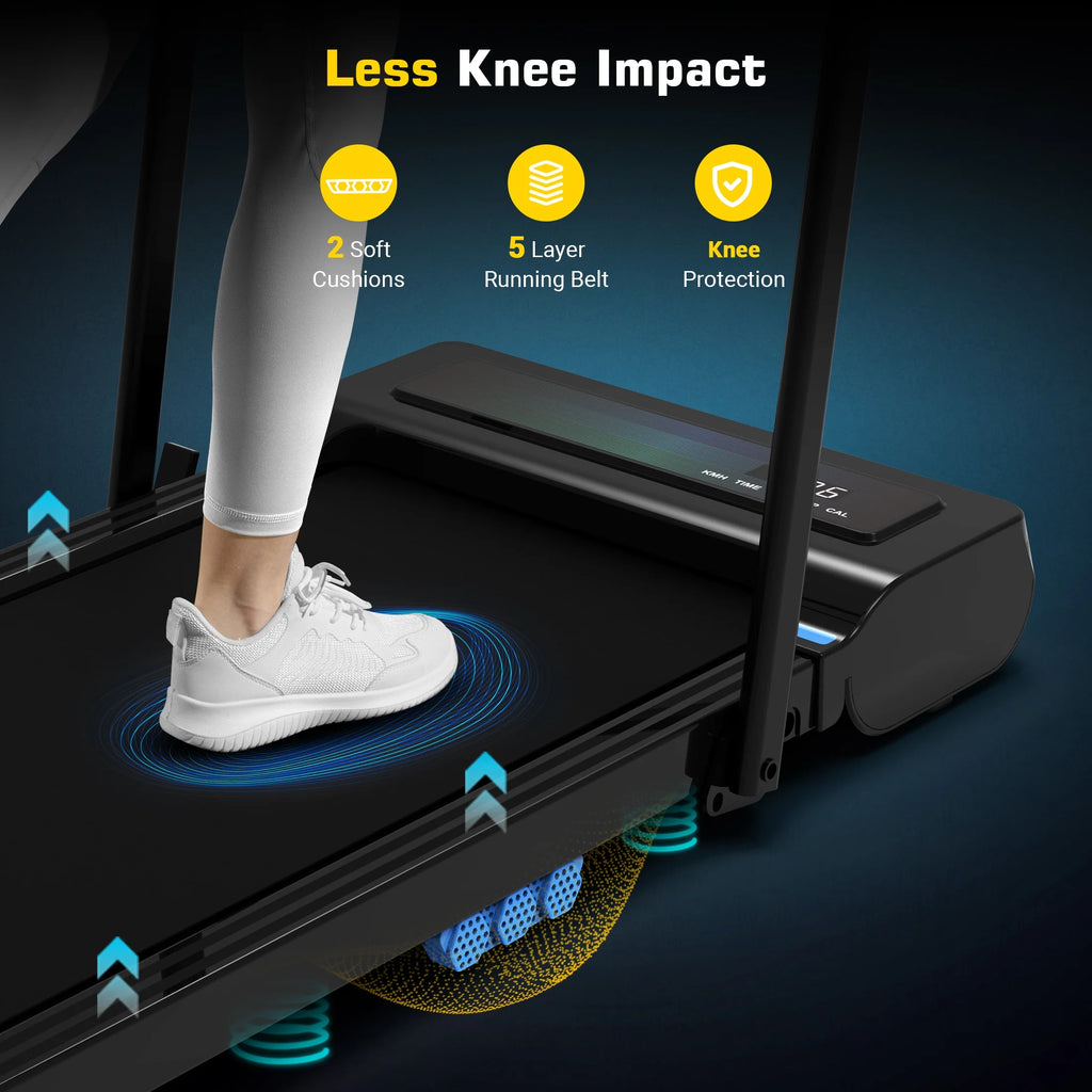 2 in 1 Folding Treadmill Black P397109