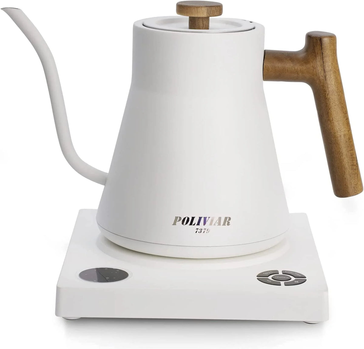 1200W Electric Gooseneck Kettle with Wood Handle R4942