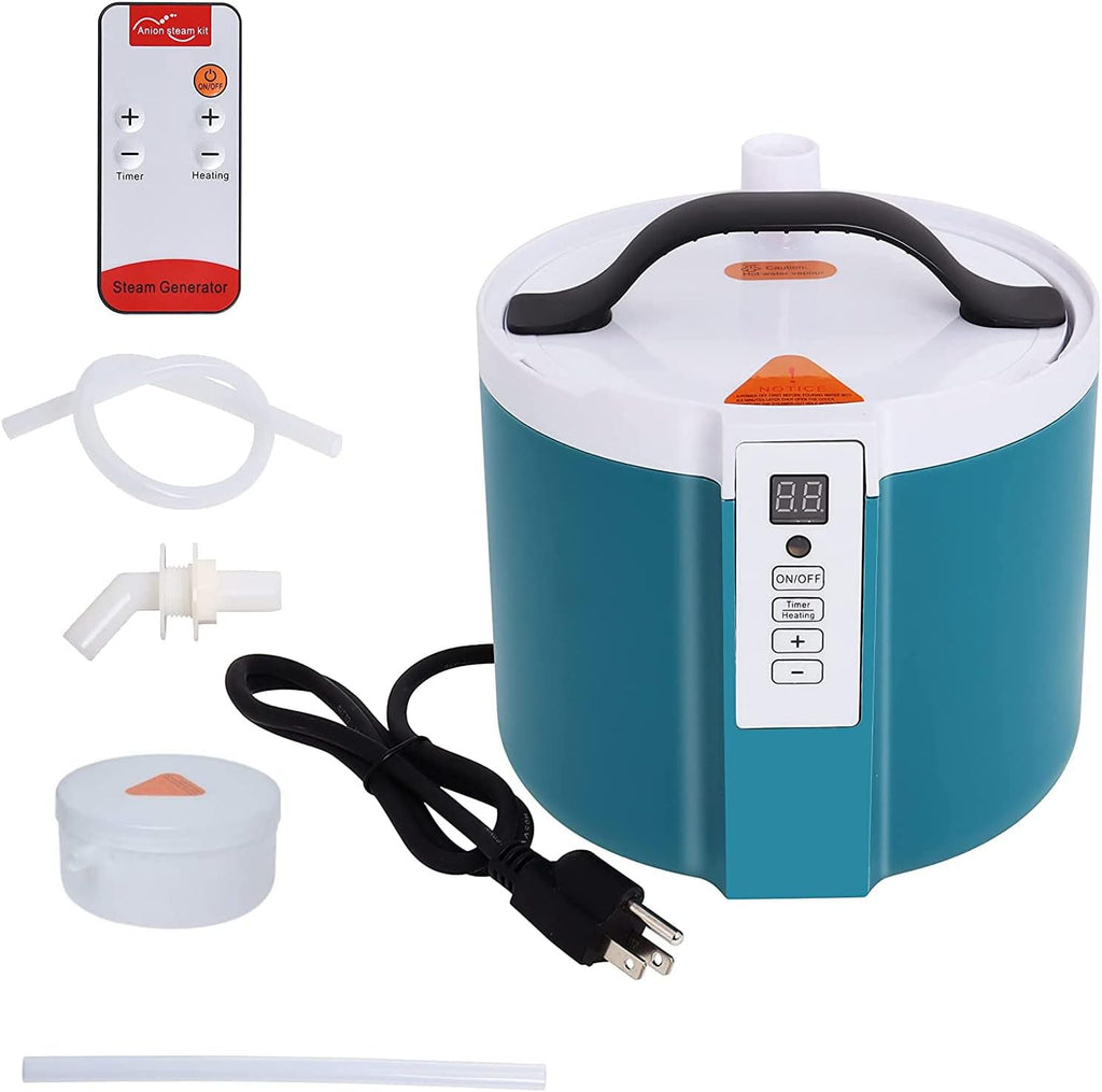 1.6L Stainless Steel Sauna Steamer with Remote Control, 110V US Plug, Pack of 2 S16396
