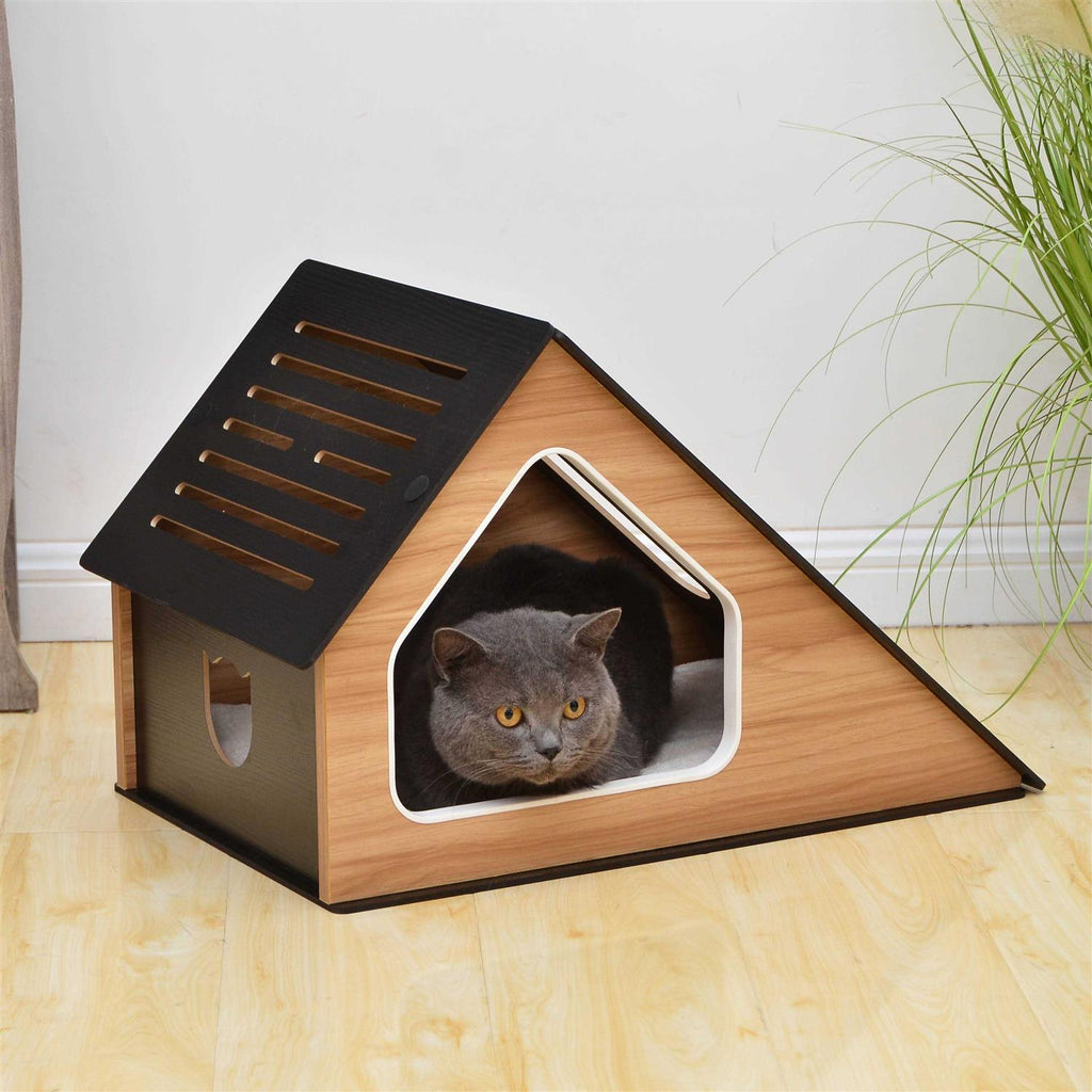 Modern Cat Condo with Sisal Scratching Pad O617118
