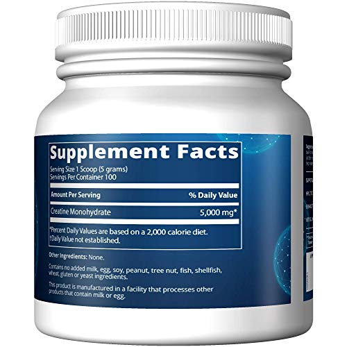Creatine Monohydrate 500 Micronized Performance Powder 100 Servings V672437