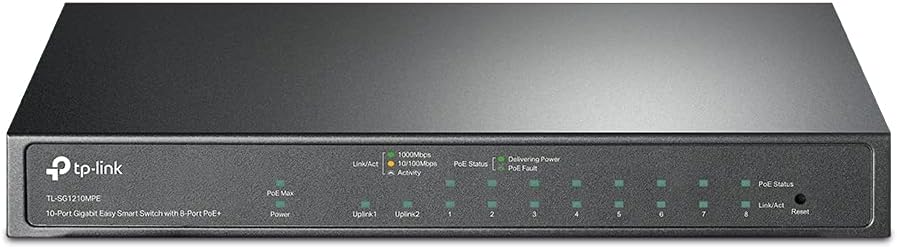 5 Port Gigabit PoE Switch, 4 PoE+ Ports @65W, Desktop, Metal, Fanless, Pack of 2 S875622