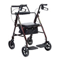 Red Frame 4 Wheel Rollator Z759