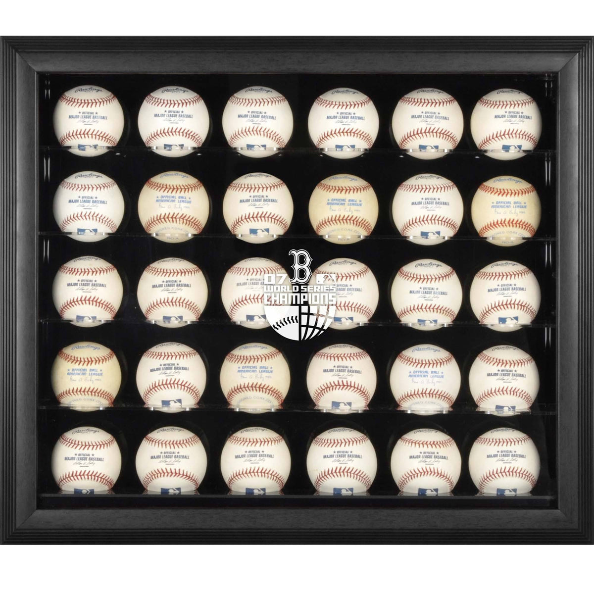 Black Framed 30-Ball Display Case T8877
