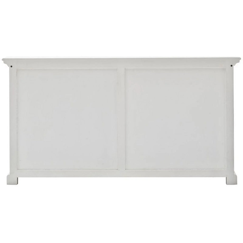 Storage Cabinet with Hutch in Pure White O903