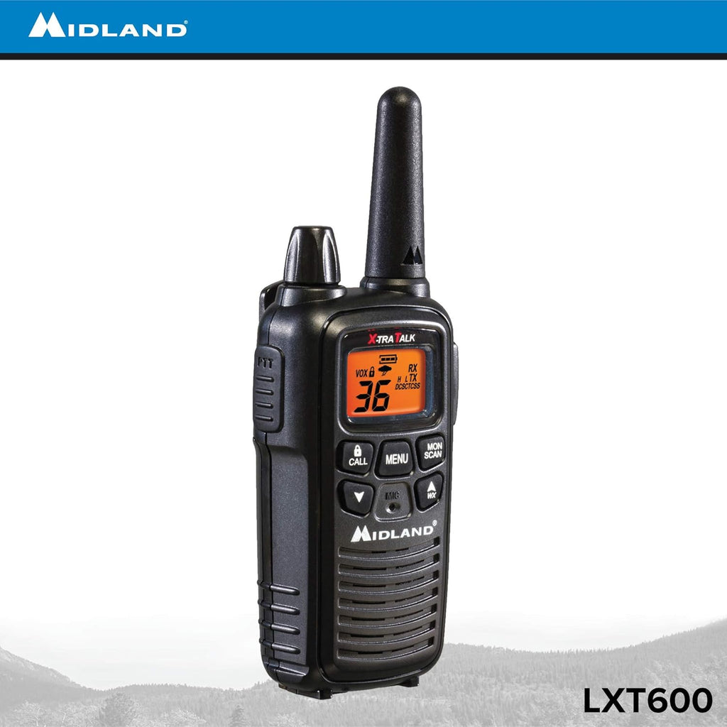 36 Channel FRS Two-Way Radio Walkie Talkie Black 8 Pack O56671