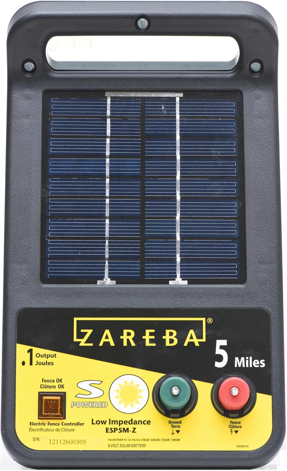 Solar Powered Electric Fence Charger 5 Mile N162057