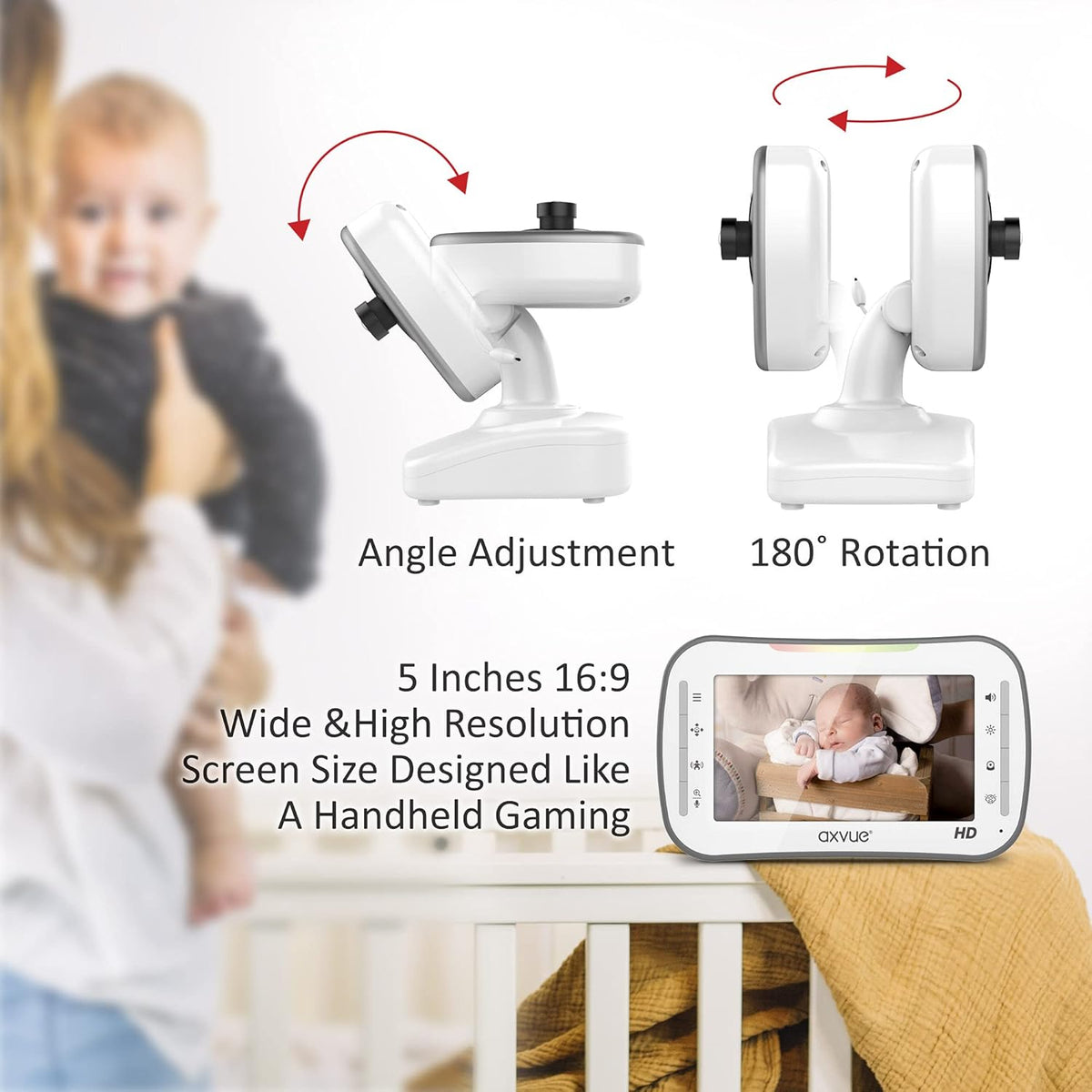 Video Baby Monitor with 2 HD Cams Q324121