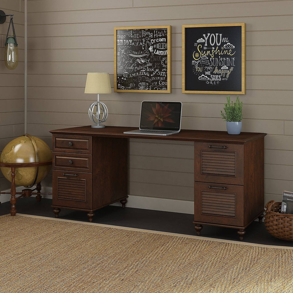 Coastal Cherry Double Pedestal Desk C97564