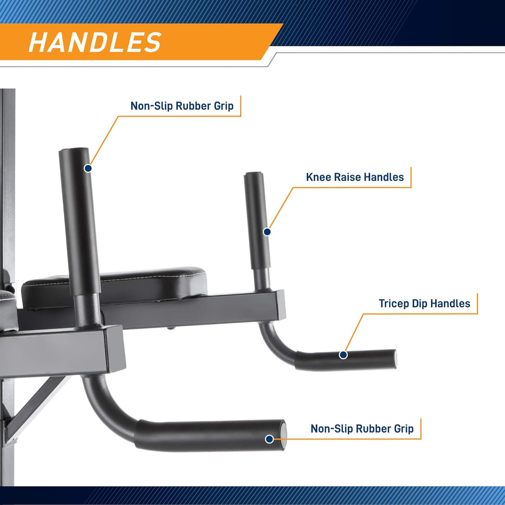 Black Pull Up & Dip Station M52143
