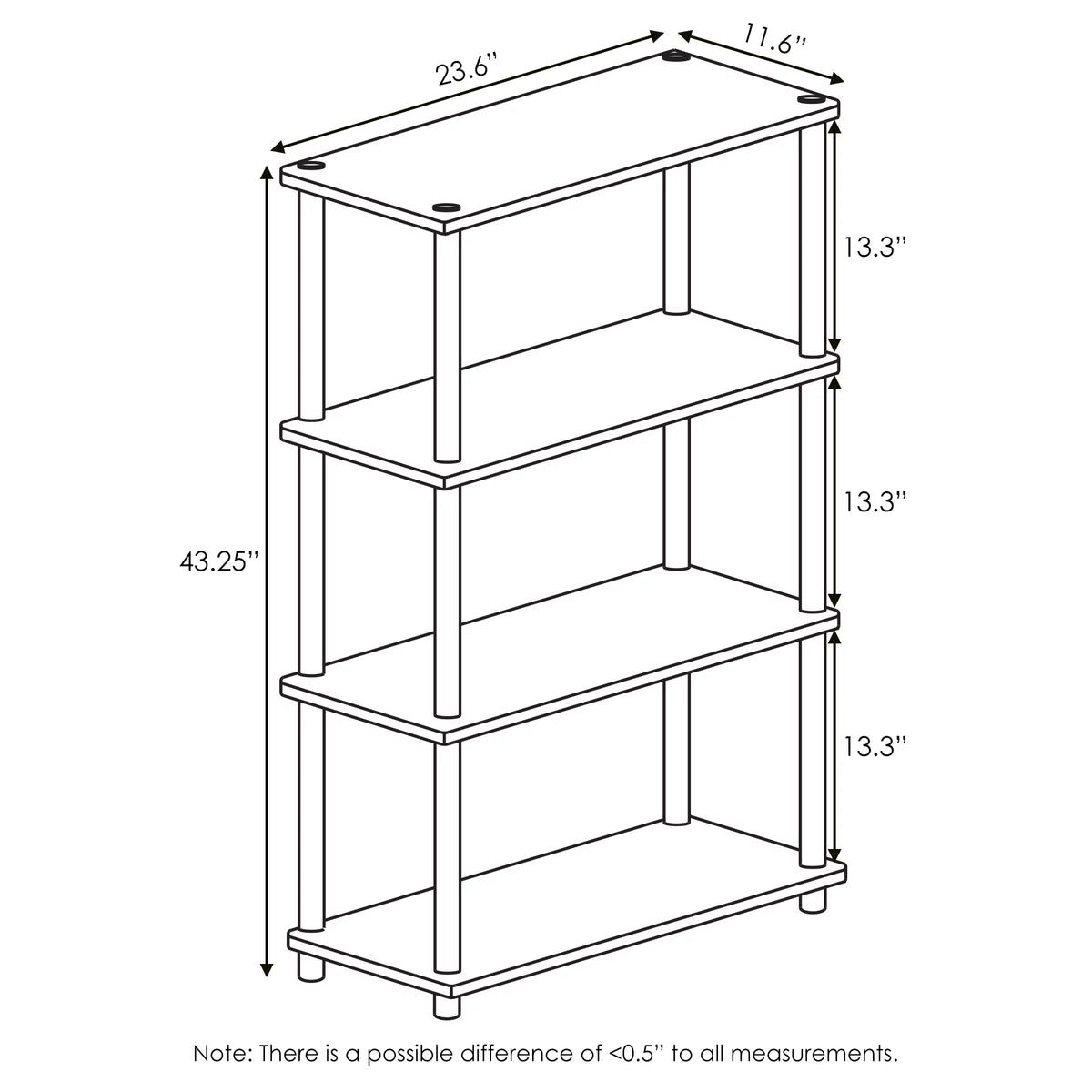 4-Shelf Freestanding Shelves K22448