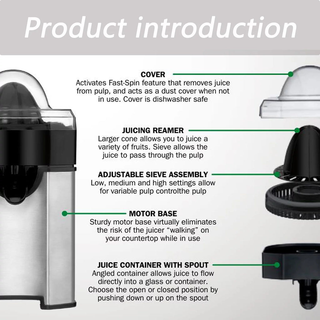 Black Citrus Juicer Machines Z3408