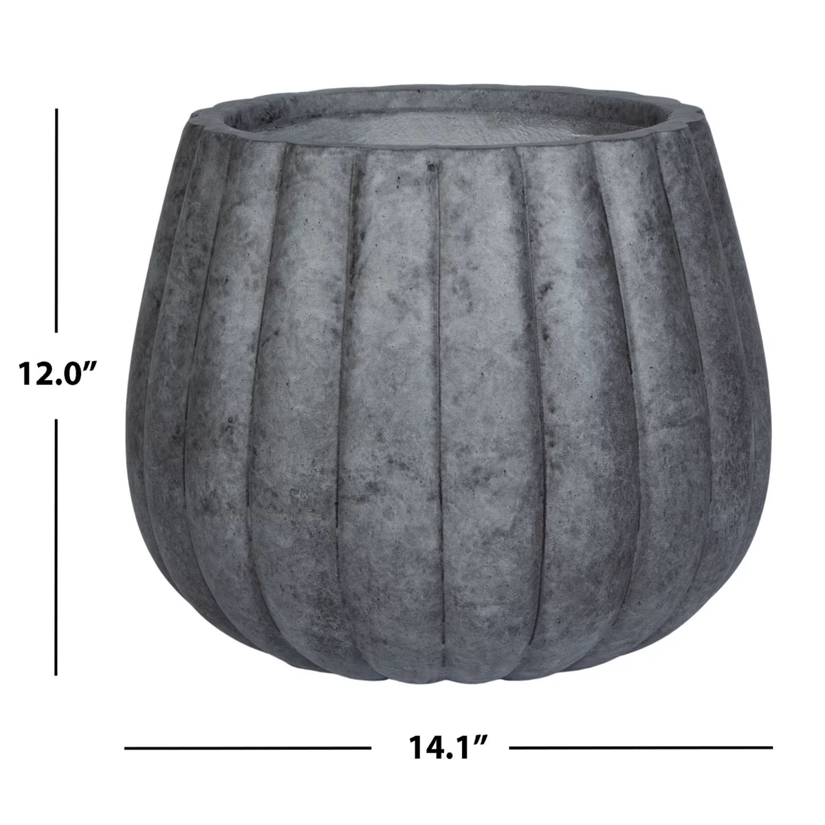 Grey Round Patio Planter G125