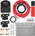 12V 140Amp Dual Battery Isolator Kit with LED Screen Voltage Display O209