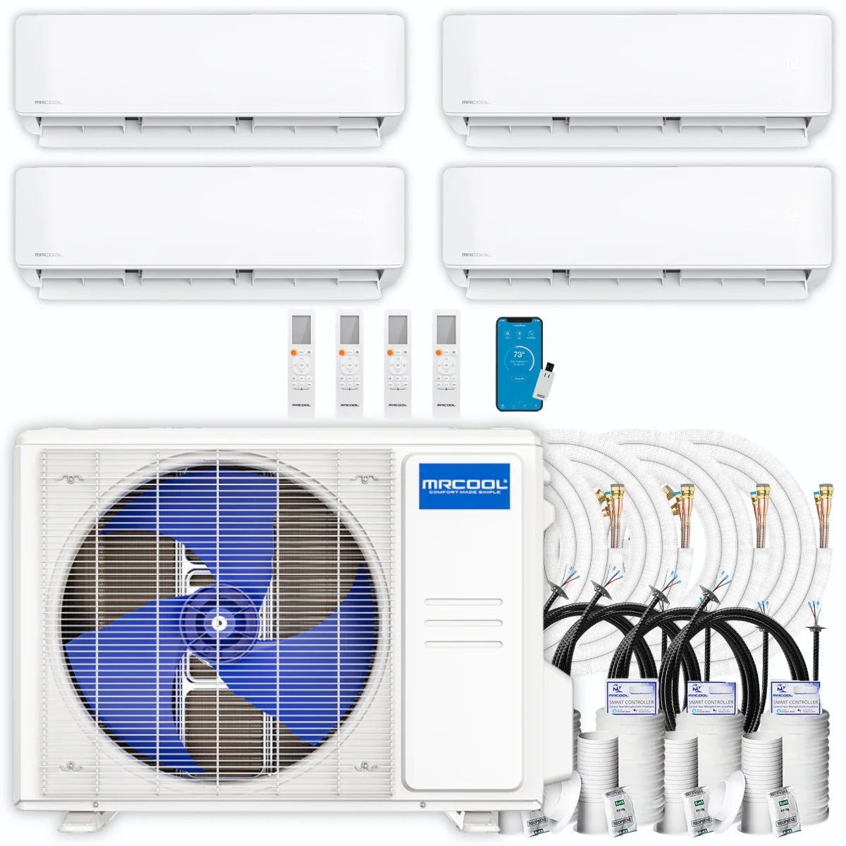36,000 BTU 4 Zone Ductless Air Conditioner and Heat Pump R73590