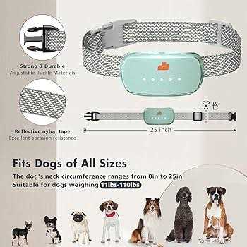 Automatic Anti bark Waterproof Rechargeable Dog Collar M6101