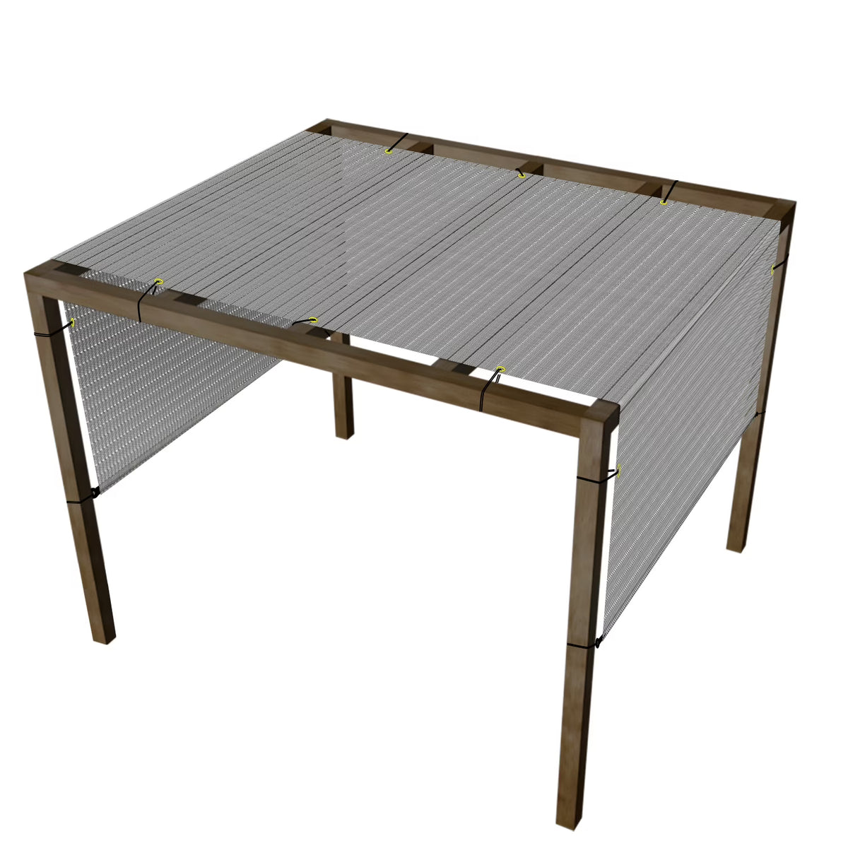 Light Grey Pergola Replacement Cover Canopy with Gromets N178112