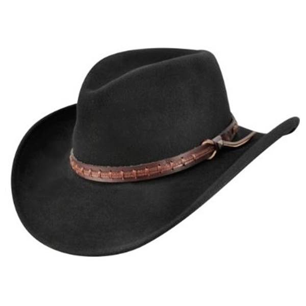 Black Wool Western Hat L86909