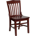 Mahogany Finished Wooden Restaurant Chair N93975