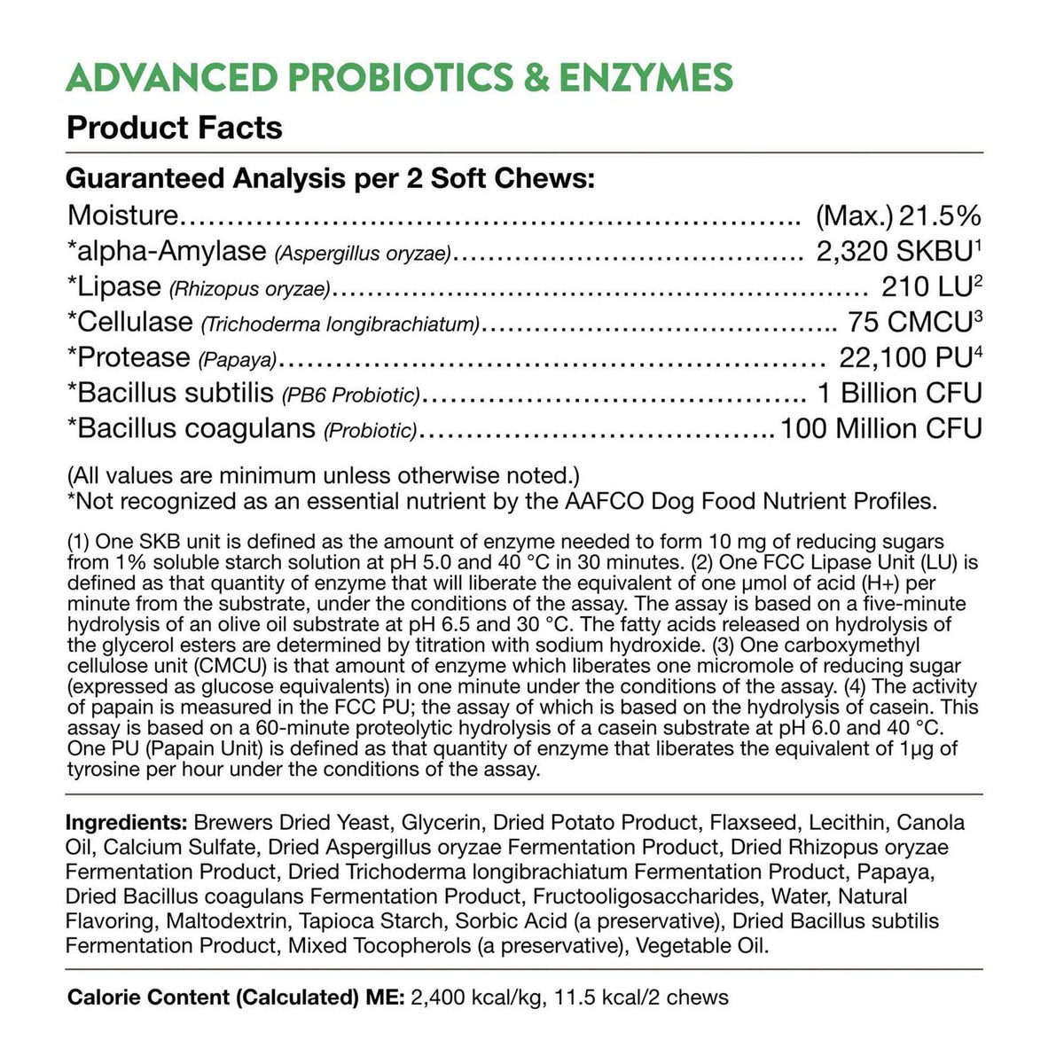 Probiotics & Enzymes Soft Chews C9941