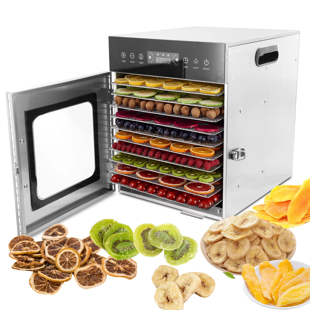 10 Trays Stainless Steel Digital Food Dehydrator S71854