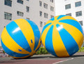 PVC Color Matching Inflatable Beach Ball with 4 Handles and Fan Diameter 59 Inch H8284