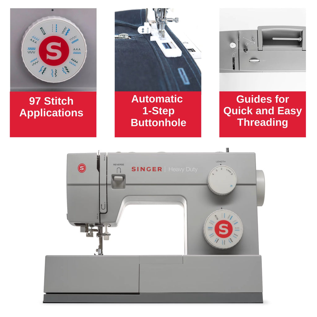 Heavy Duty Sewing Machine with Presser Foot Kit R7643