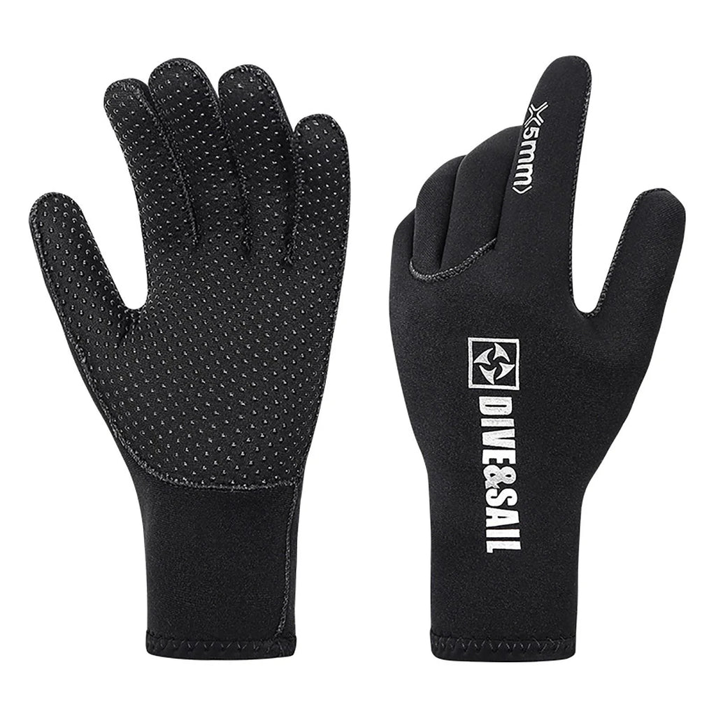 5mm Neoprene Five Finger Wetsuit Gloves W7917