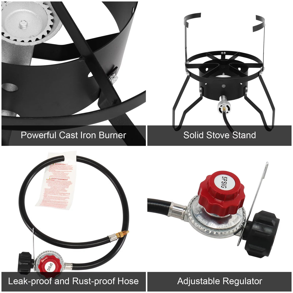50qt Propane Stainless Steel Fryer Kit U424