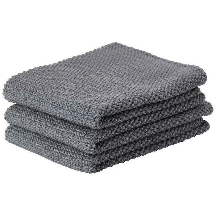 Dish Cloth 3pcs Cool Grey 27x27cm S5756
