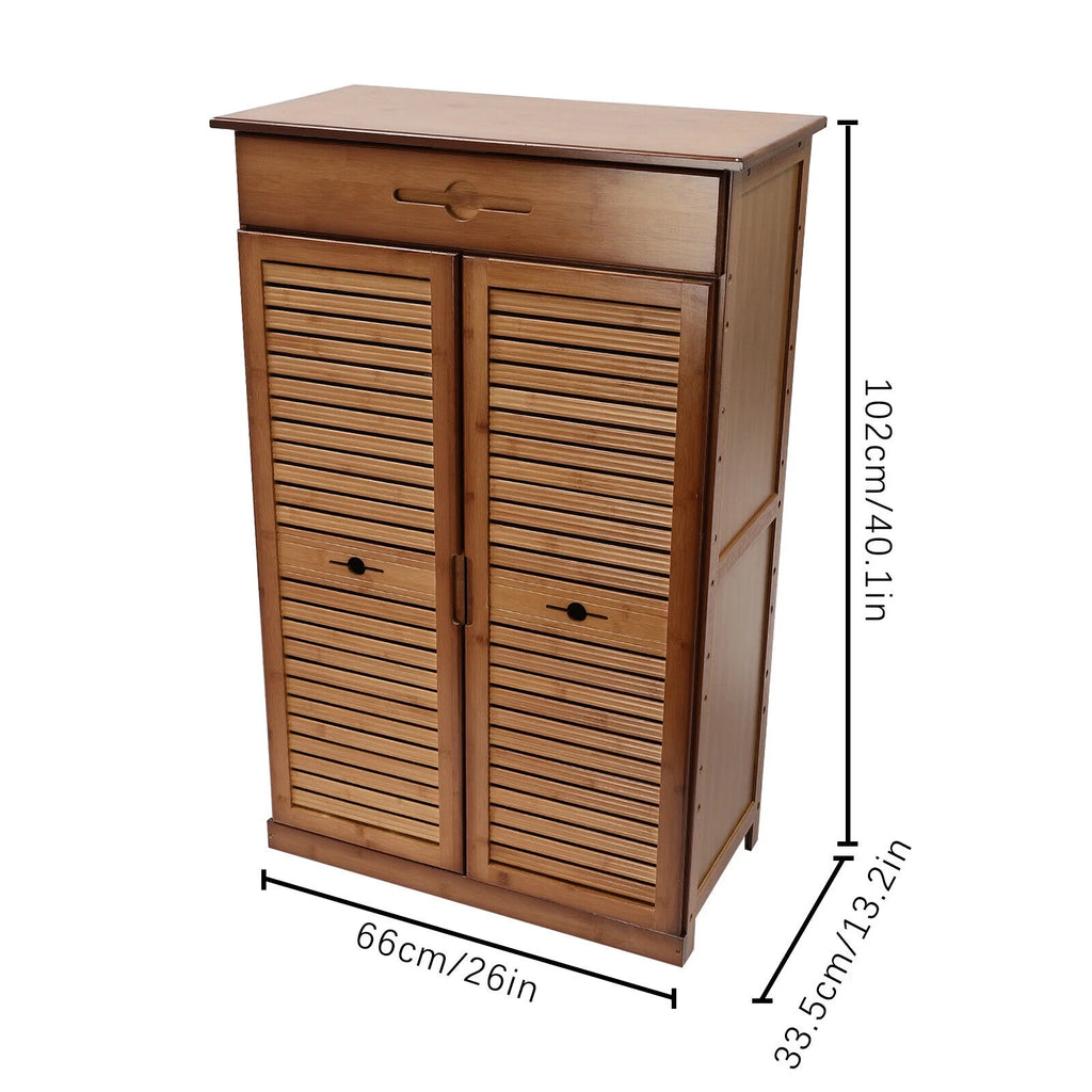 Bamboo Shoe Rack Storage Shelf P16862