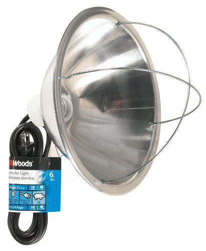 10.5 Inch Reflector Brooder Lamp with Bulb Guard and 6 Foot Cord Q242