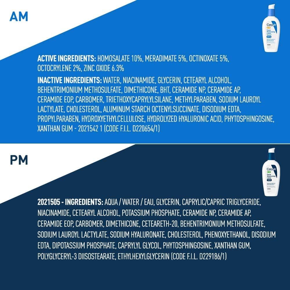 Facial Moisturizing Lotion 3oz. AM/PM Bundle H818