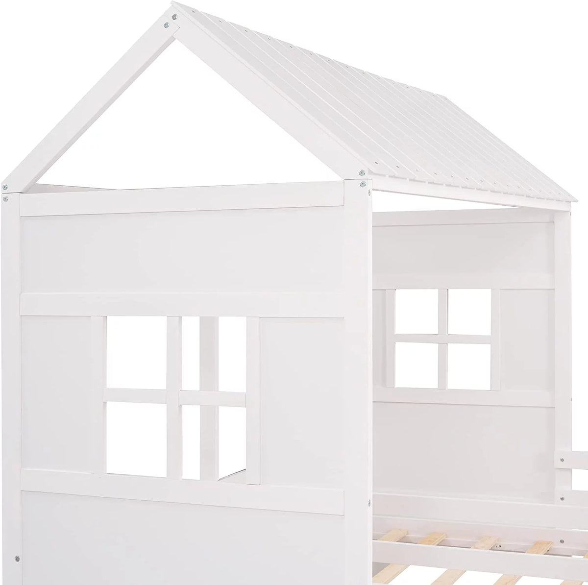 Double Bed Frames with Storage and Rails E2269