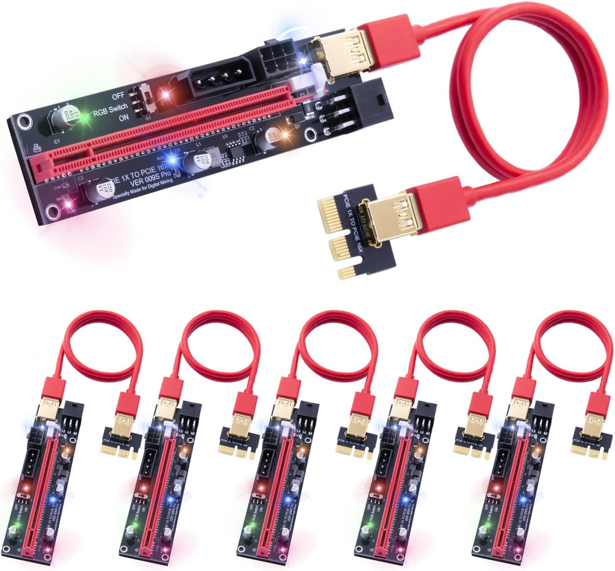 PCIe Riser Adapter Card Pack of 2 L821