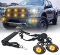 Emergency Strobe Lights Flashing Signal Light Bulb for Grille Headlight Taillight Surface Mount (All White) B673506