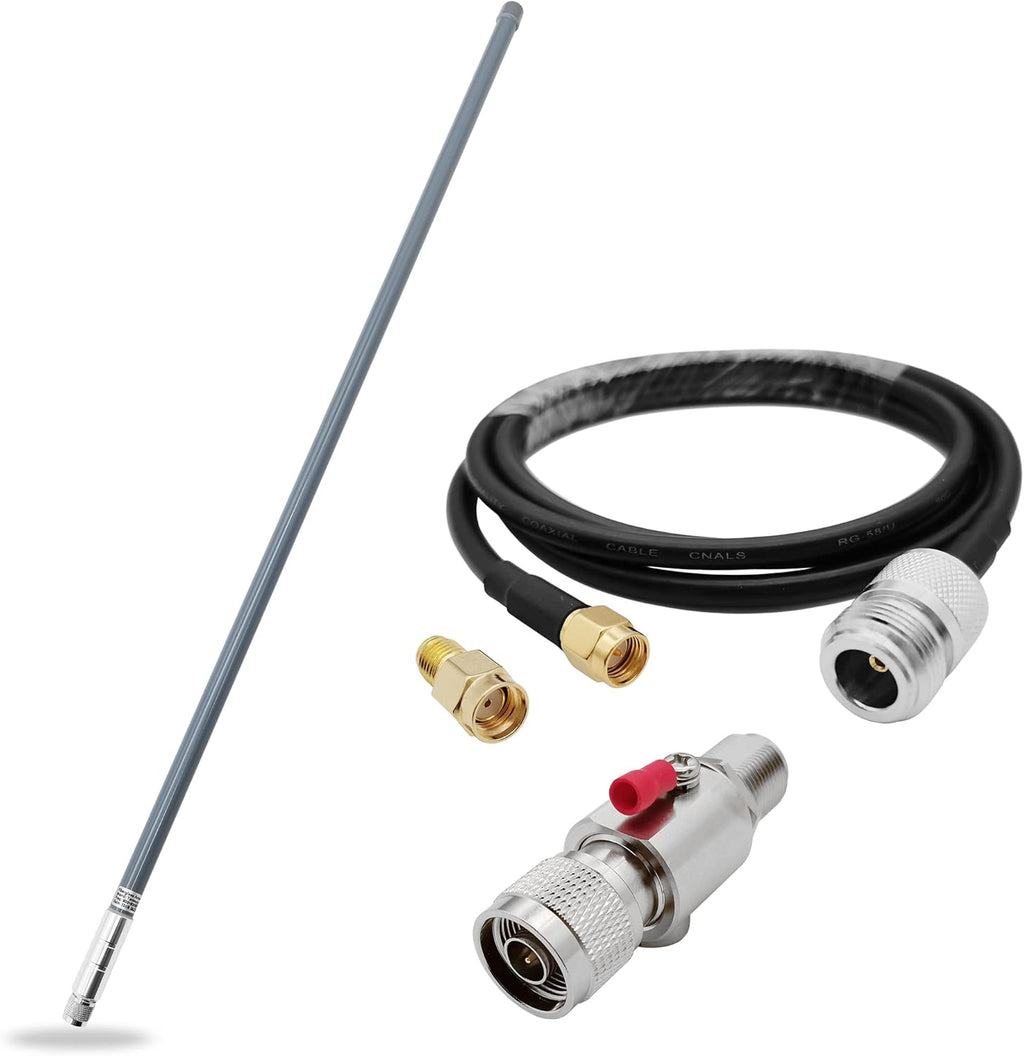 12dBi LoRa Gateway Antenna with 3.3ft N-Female to SMA-Male Extension Cable H1936