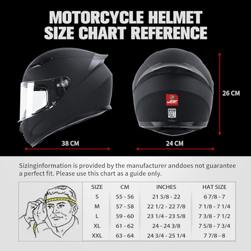 Full Face Motorcycle Helmet with Visor H3566