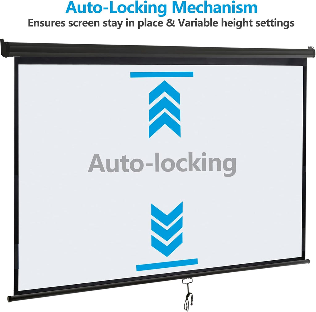 100 Inch 16:9 HD Pull Down Projector Screen N2917
