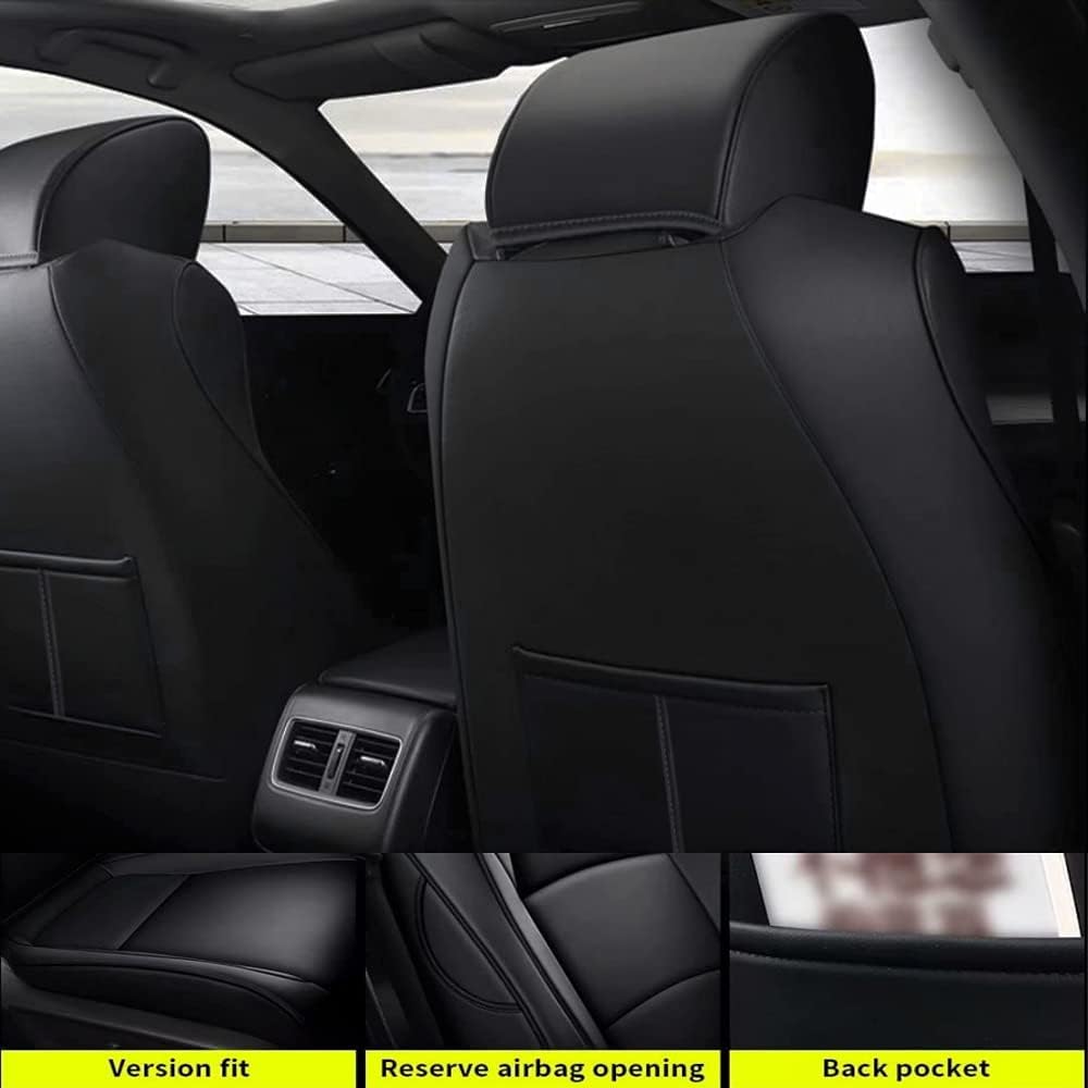Custom Leather Full Set Car Seat Covers with Airbag Compatible S439389