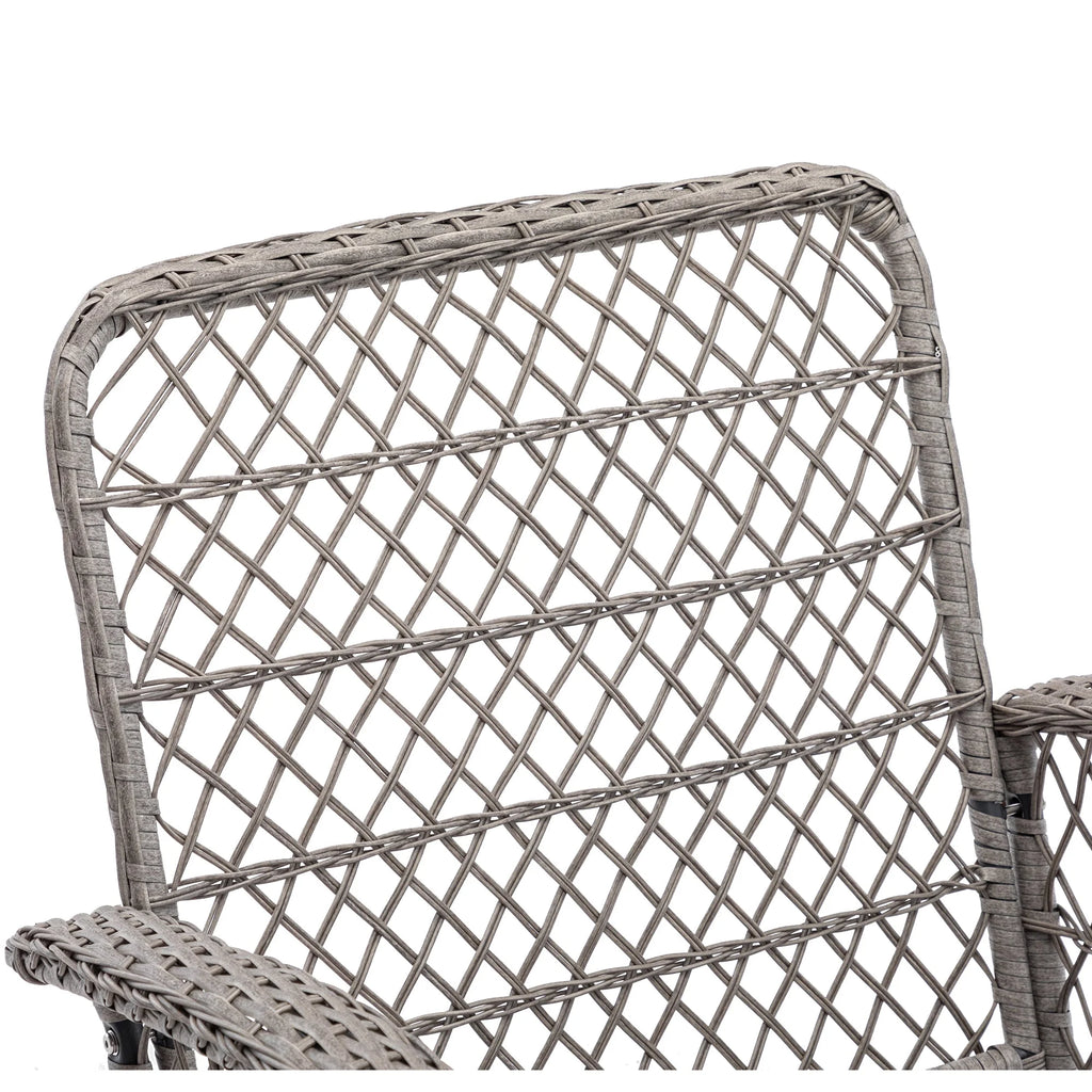 Navy Blue 3 Pc Outdoor Swivel Rocker Patio Chairs F786329