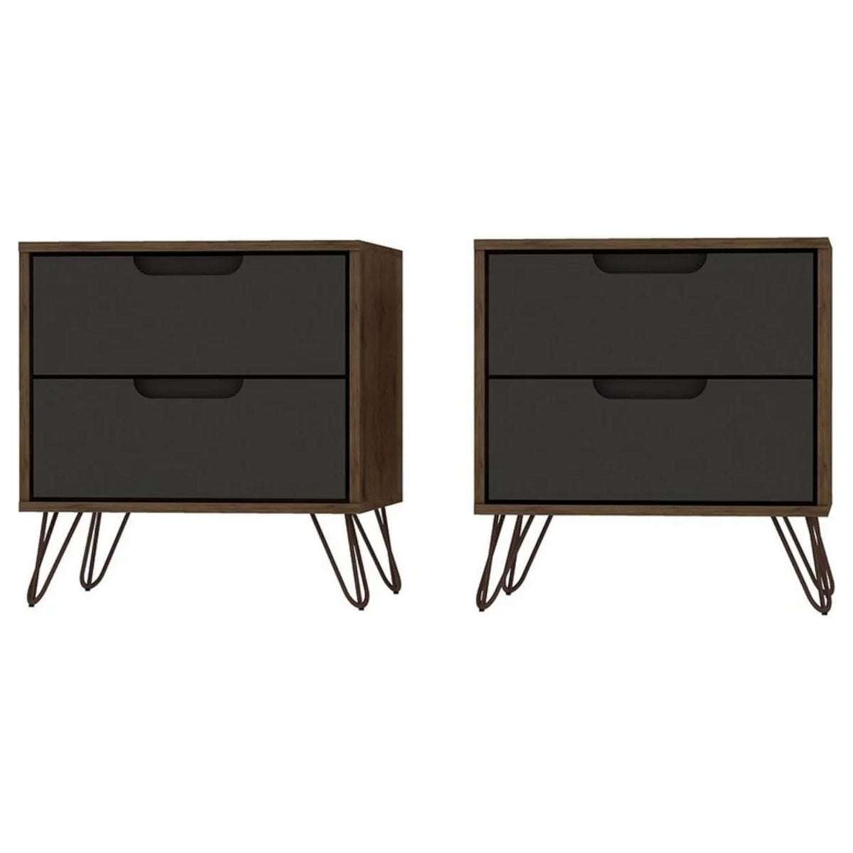 2-Drawer Nightstand Set of 2 J556